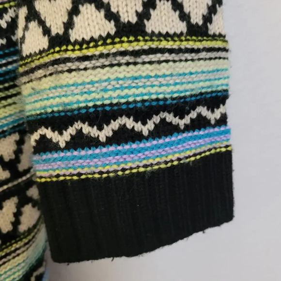 Altar'd State Women's Open Cardigan Sweater M Multicolor Aztec Stripe Oversized - Picture 4 of 8